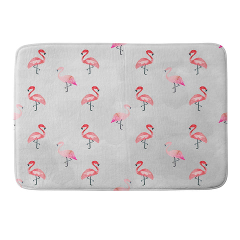 Hello Sayang Flaming Flamingo Memory Foam Bath Mat