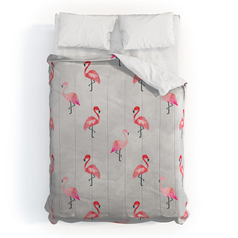 Hello Sayang Flaming Flamingo Comforter