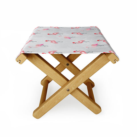 Hello Sayang Flaming Flamingo Folding Stool