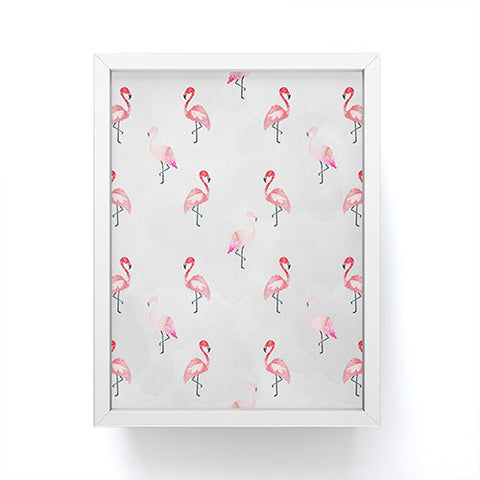 Hello Sayang Flaming Flamingo Framed Mini Art Print