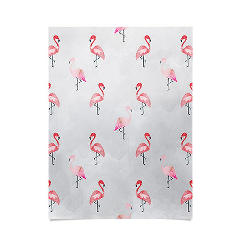 Hello Sayang Flaming Flamingo Poster