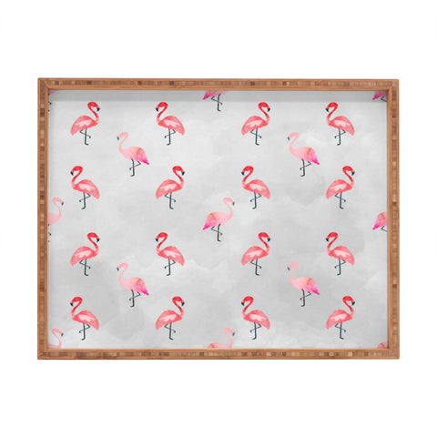 Hello Sayang Flaming Flamingo Rectangular Tray