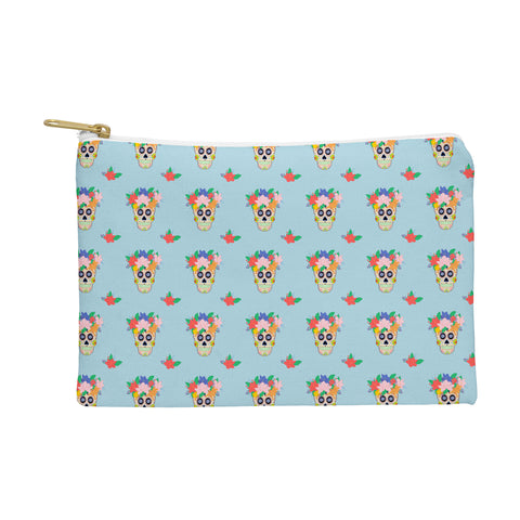 Hello Sayang Floral Skull Pouch