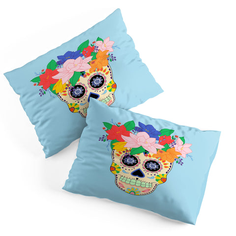 Hello Sayang Floral Skull Pillow Shams