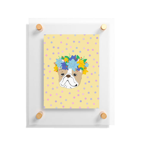 Hello Sayang Frenchies Floating Acrylic Print