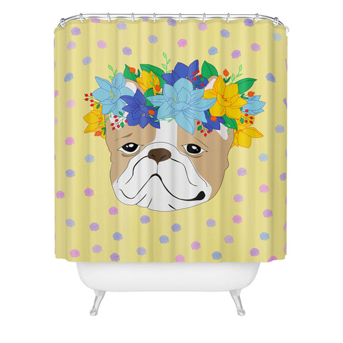 Hello Sayang Frenchies Shower Curtain