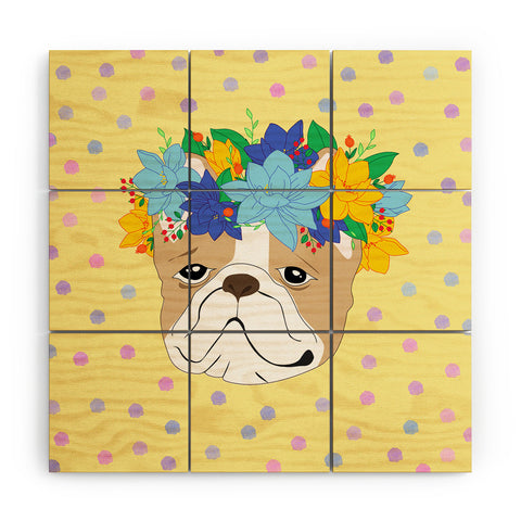 Hello Sayang Frenchies Wood Wall Mural