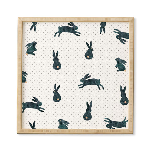 Hello Sayang Funny Bunnies Framed Wall Art