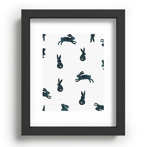 Hello Sayang Funny Bunnies Recessed Framing Rectangle