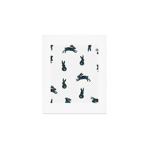 Hello Sayang Funny Bunnies Art Print