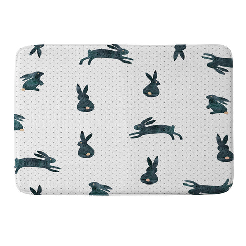 Hello Sayang Funny Bunnies Memory Foam Bath Mat