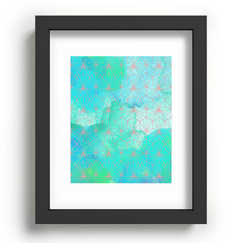 Hello Sayang Geo Deep Blue Recessed Framing Rectangle