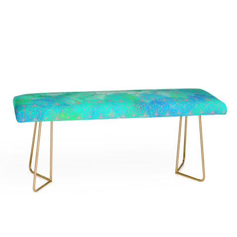 Hello Sayang Geo Deep Blue Bench