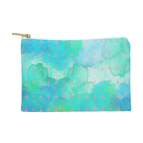 Hello Sayang Geo Deep Blue Pouch