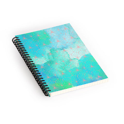 Hello Sayang Geo Deep Blue Spiral Notebook