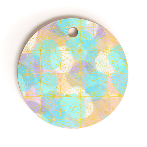 Hello Sayang Geo Spring Cutting Board Round