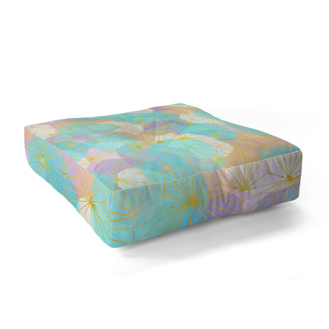 Hello Sayang Geo Spring Floor Pillow Square