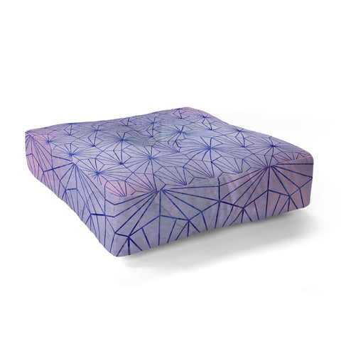Hello Sayang Geo Winter Floor Pillow Square