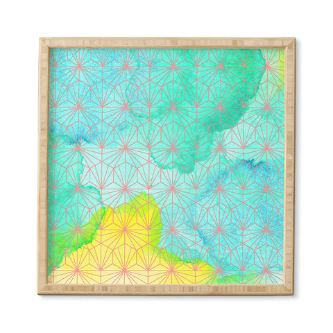 Hello Sayang Geometric Summer Framed Wall Art