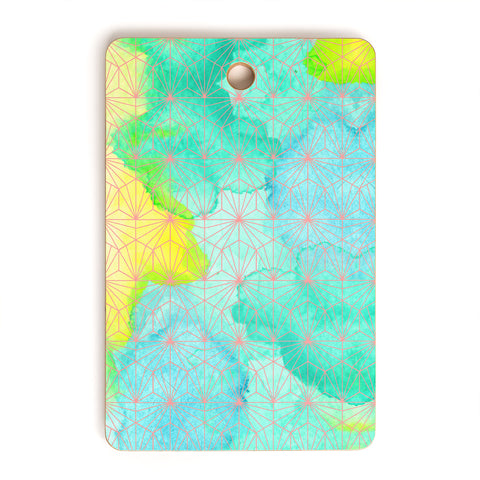 Hello Sayang Geometric Summer Cutting Board Rectangle