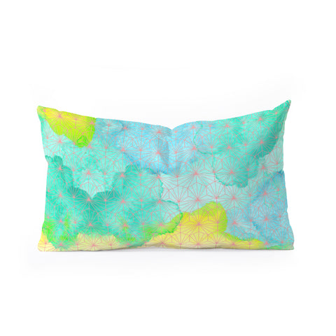 Hello Sayang Geometric Summer Oblong Throw Pillow