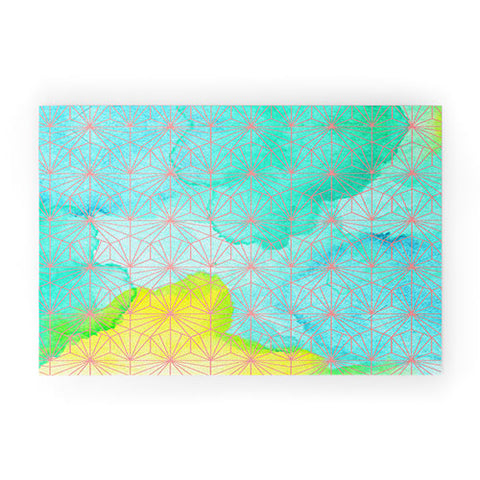 Hello Sayang Geometric Summer Welcome Mat