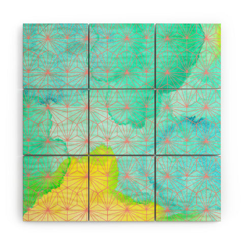 Hello Sayang Geometric Summer Wood Wall Mural