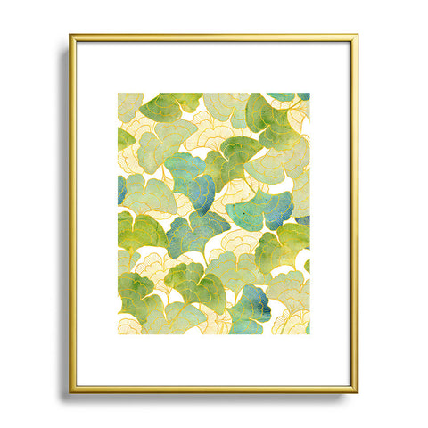Hello Sayang Gingko Forest Metal Framed Art Print