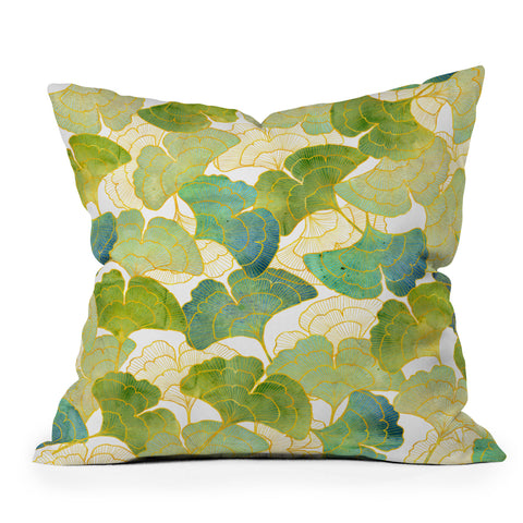Hello Sayang Gingko Forest Throw Pillow