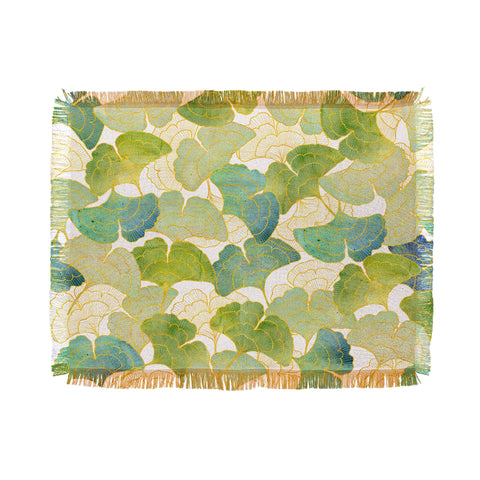 Hello Sayang Gingko Forest Throw Blanket