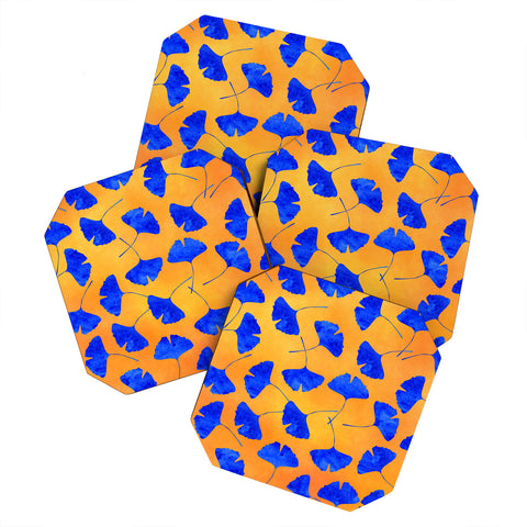 Hello Sayang Gingko Leaves Coaster Set