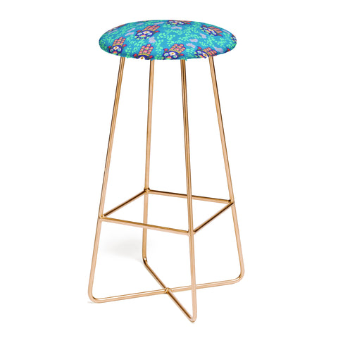 Hello Sayang Hamsa Midnight Blue Bar Stool