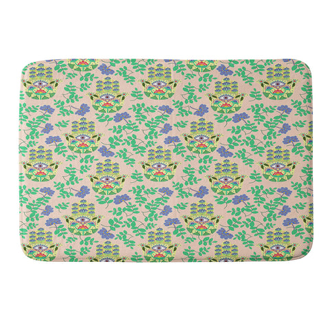 Hello Sayang Hamsa Pretty in Pink Memory Foam Bath Mat