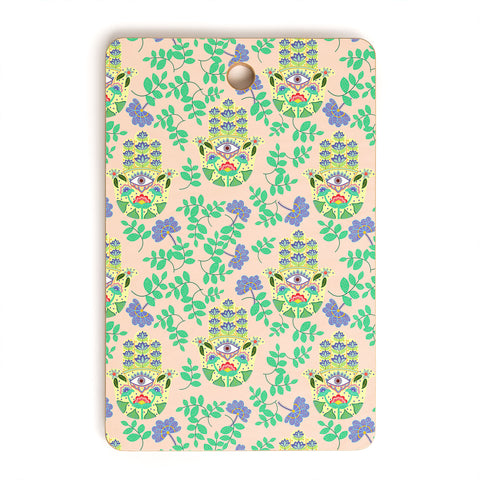 Hello Sayang Hamsa Pretty in Pink Cutting Board Rectangle