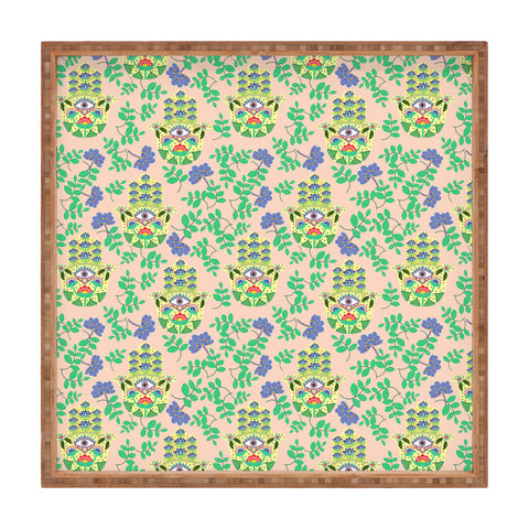 Hello Sayang Hamsa Pretty in Pink Square Tray