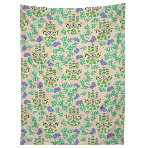 Hello Sayang Hamsa Pretty in Pink Tapestry