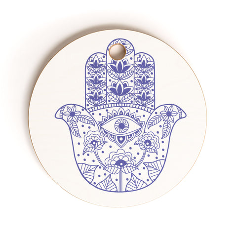 Hello Sayang Hand of Fatima Cutting Board Round
