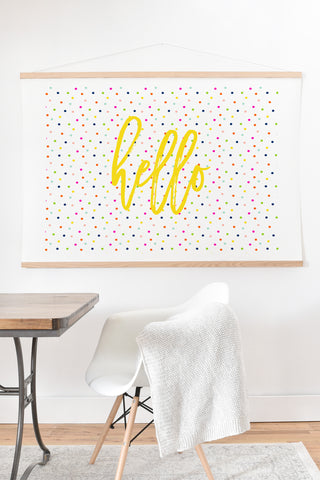Hello Sayang Happy Dots To You Art Print And Hanger