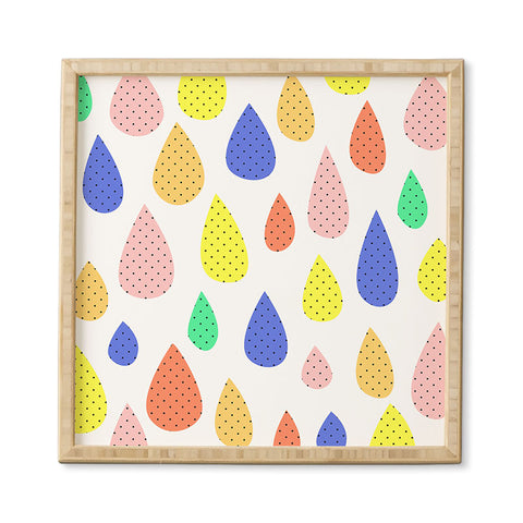 Hello Sayang Happy Raindrops Framed Wall Art