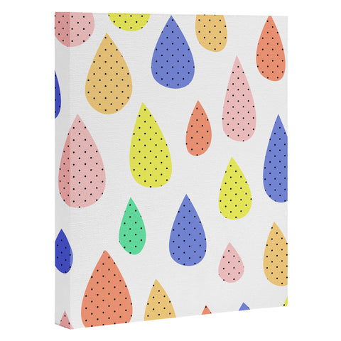 Hello Sayang Happy Raindrops Art Canvas