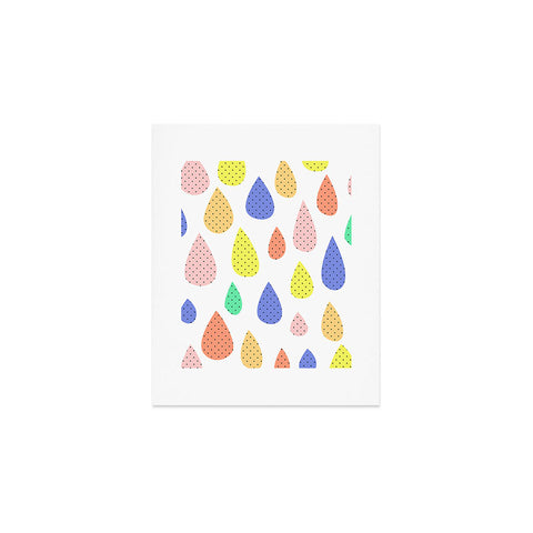 Hello Sayang Happy Raindrops Art Print