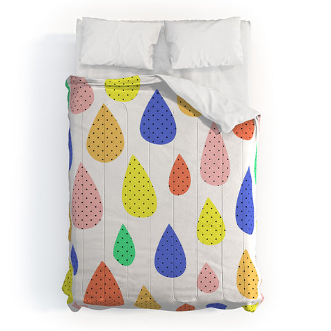 Hello Sayang Happy Raindrops Comforter