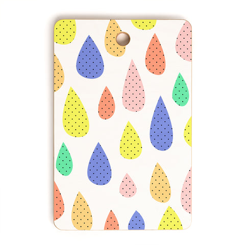 Hello Sayang Happy Raindrops Cutting Board Rectangle