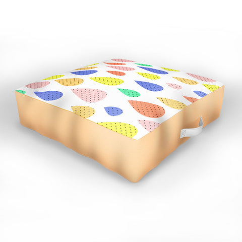 Hello Sayang Happy Raindrops Outdoor Floor Cushion