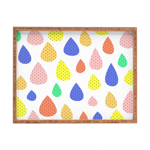 Hello Sayang Happy Raindrops Rectangular Tray