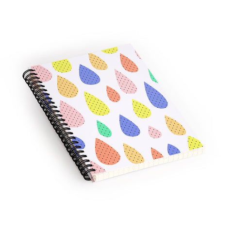 Hello Sayang Happy Raindrops Spiral Notebook