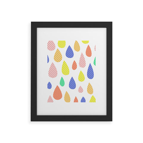 Hello Sayang Happy Raindrops Framed Art Print