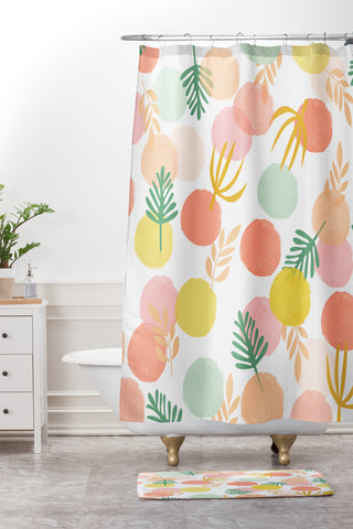 Hello Sayang Holiday Love Shower Curtain And Mat