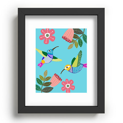Hello Sayang Hummingbirds Recessed Framing Rectangle
