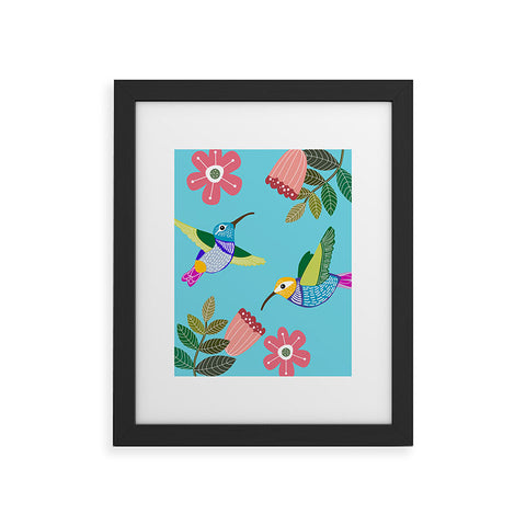 Hello Sayang Hummingbirds Framed Art Print